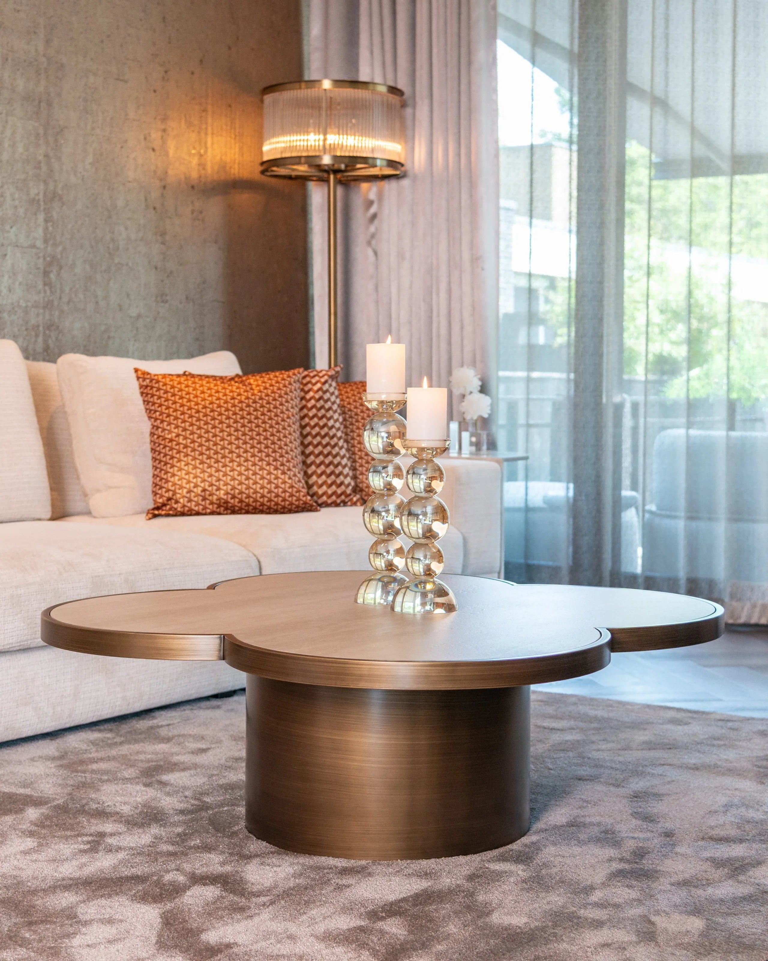 Richmond Interiors Nadine Bronze Floor Lamp