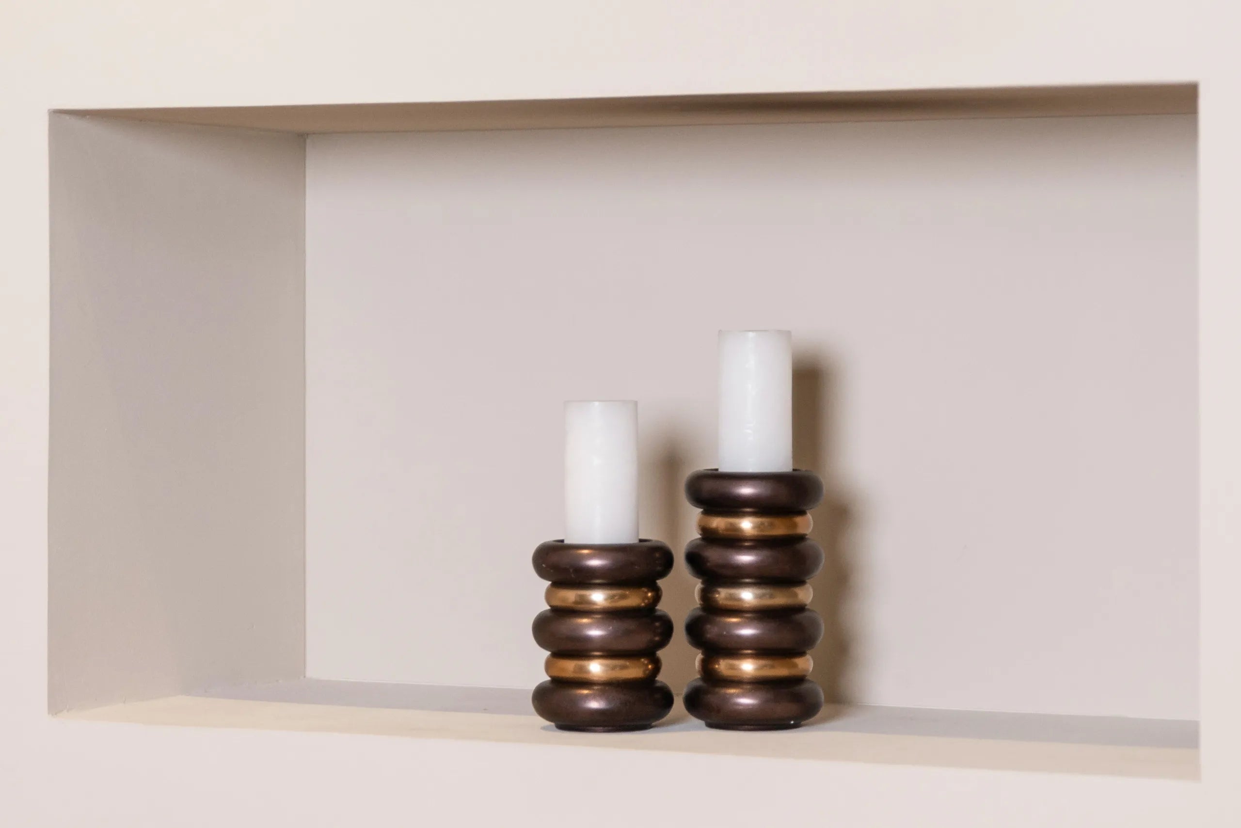 Richmond Interiors Eve Bronze Candle Holder Small
