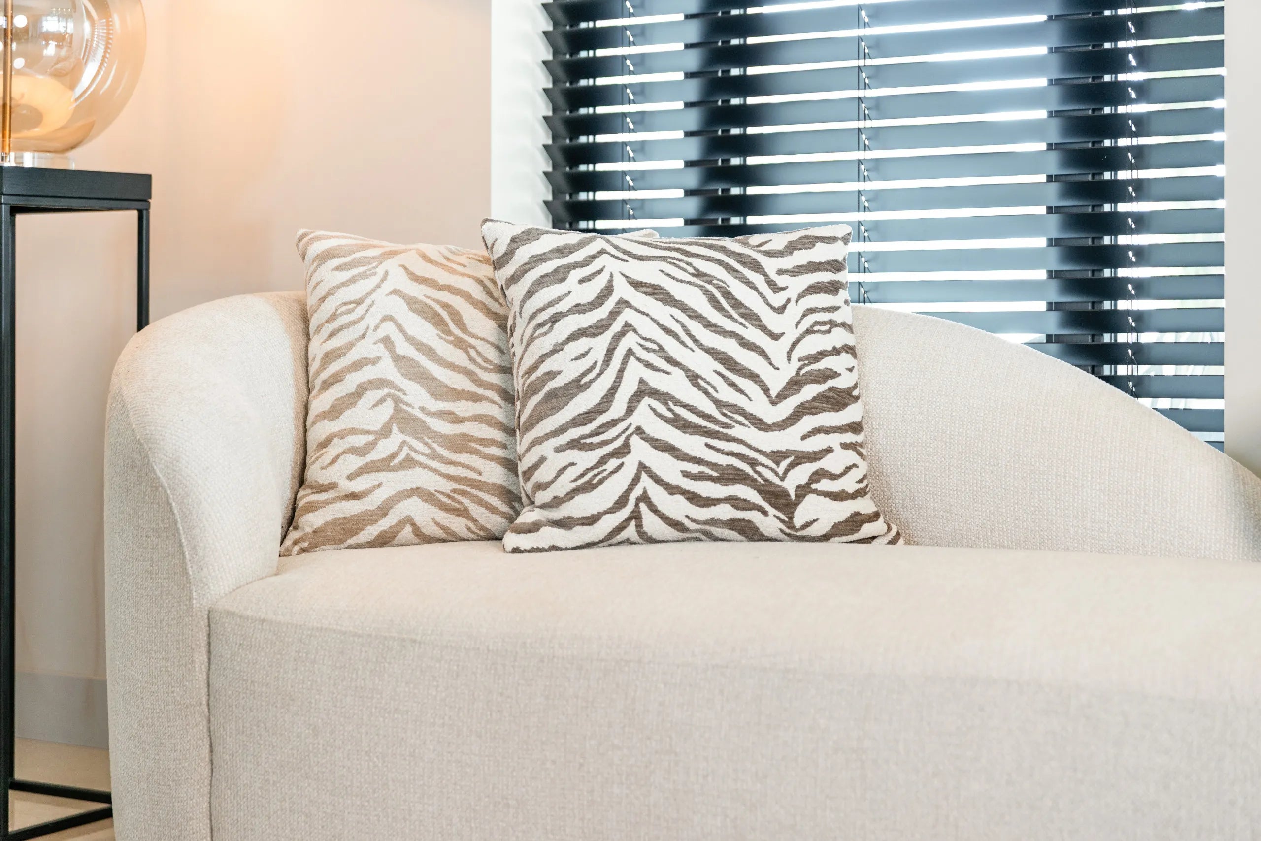 Richmond Interiors Eliza Beige Tiger Cushion