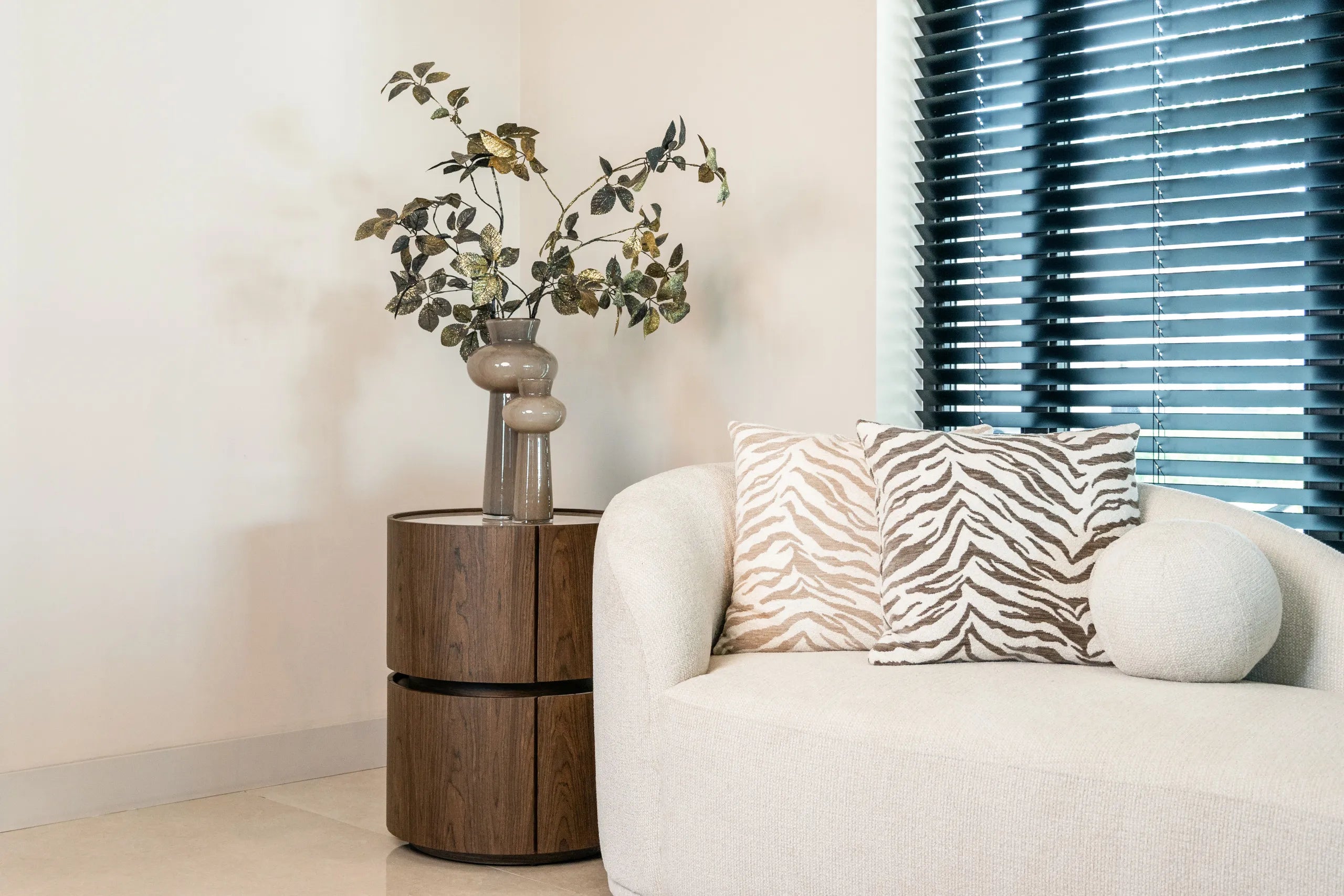 Richmond Interiors Eliza Beige Tiger Cushion