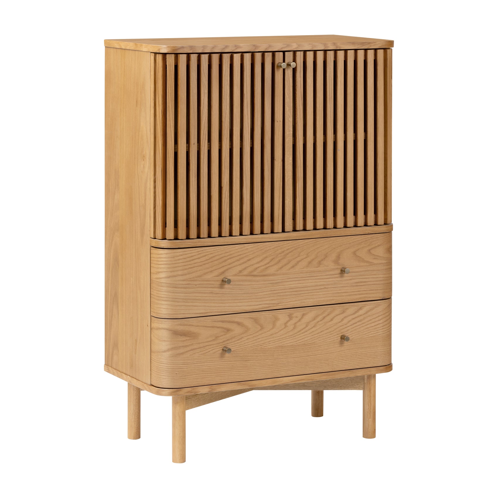 Colton Natural Wood Tall Cabinet