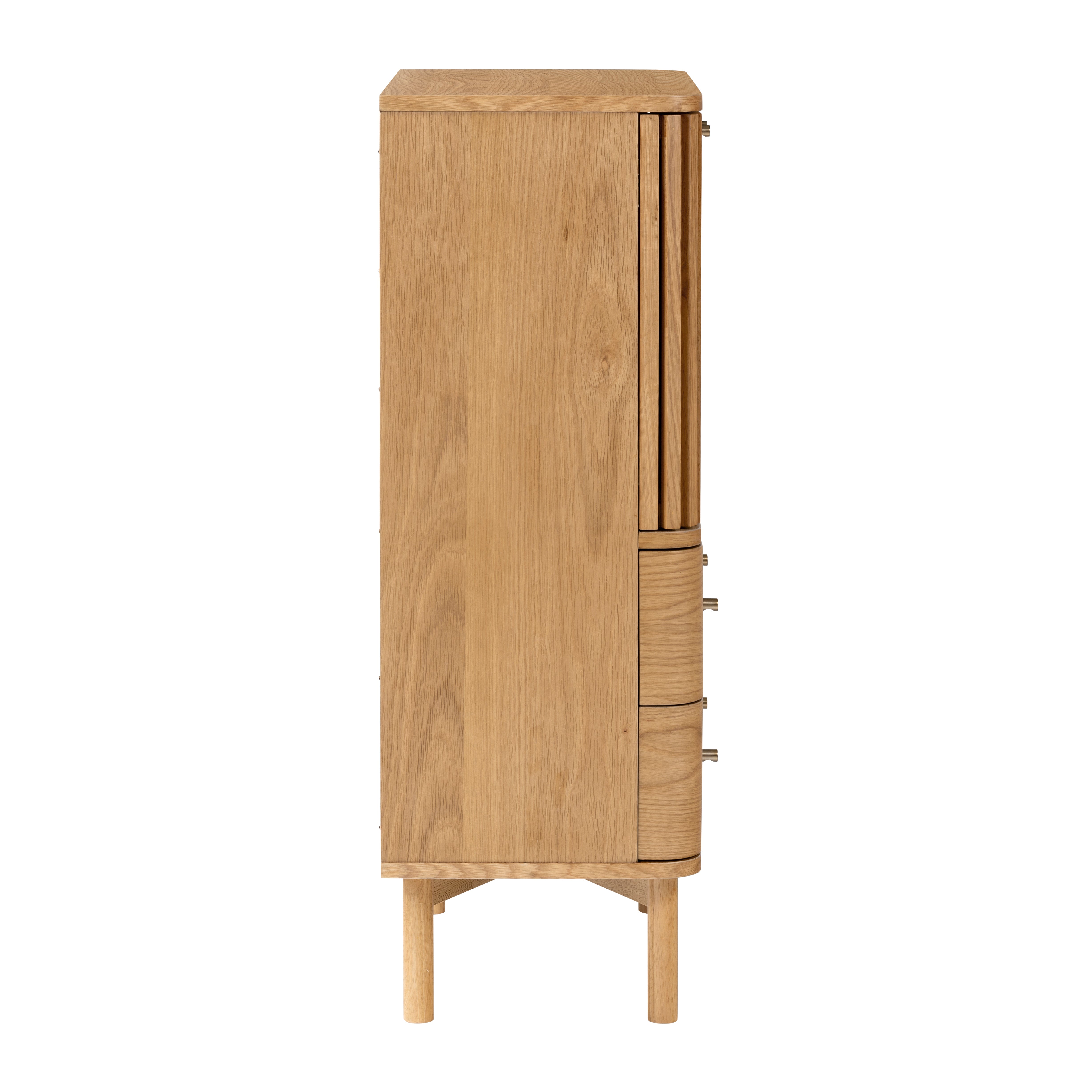 Colton Natural Wood Tall Cabinet