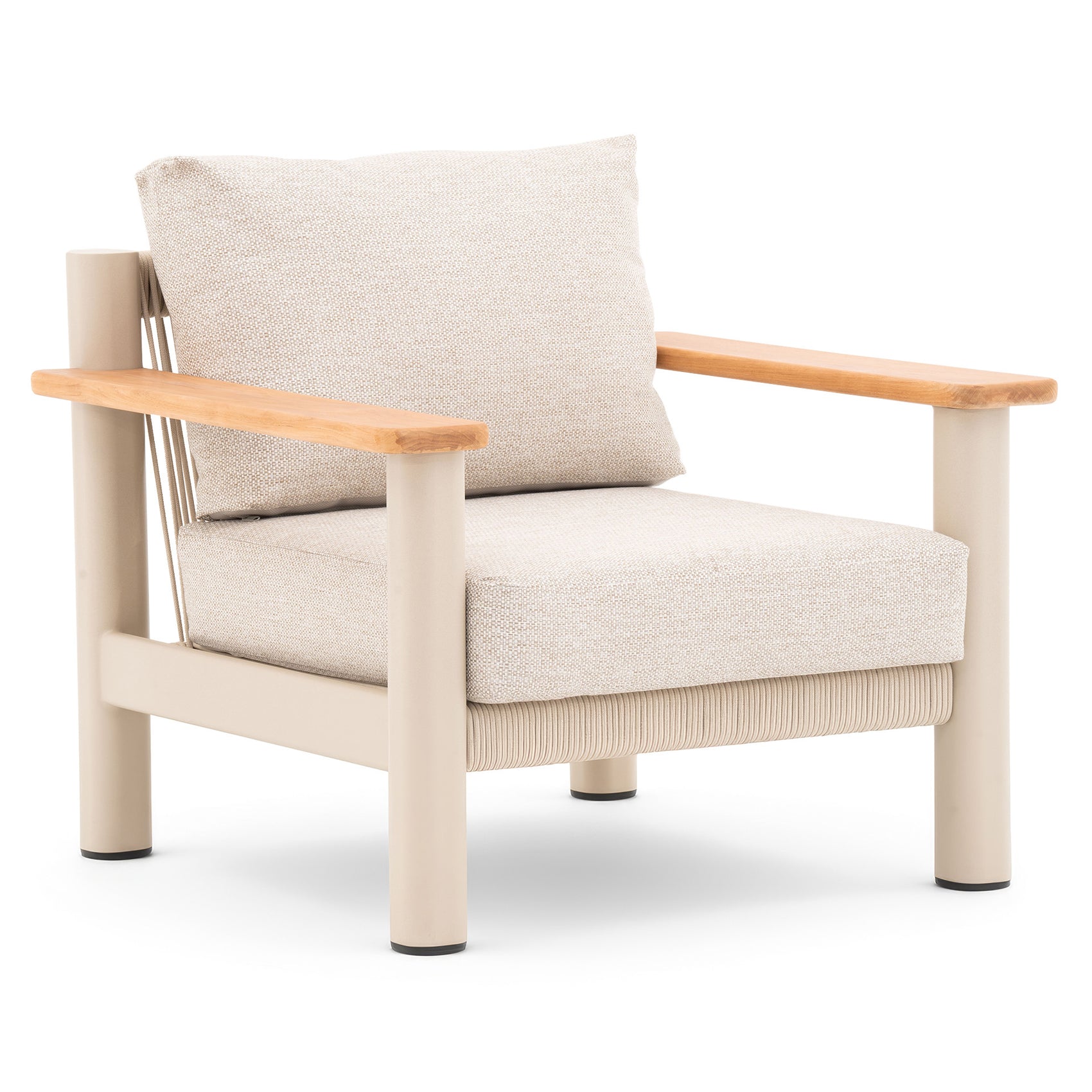 Sicily Armchair - Latte Frame-Latte Cushion
