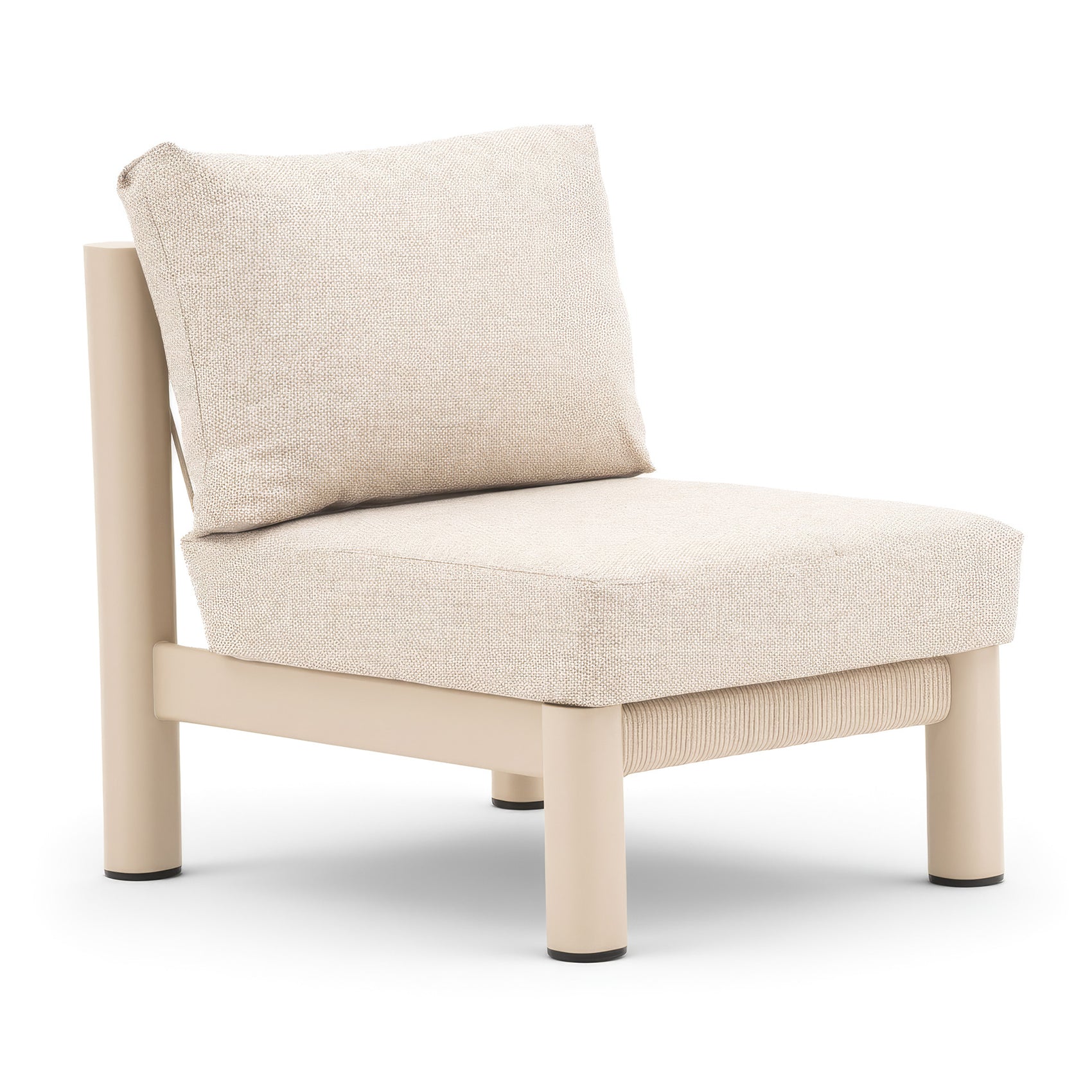 Sicily Middle Section - Latte Frame-Latte Cushion