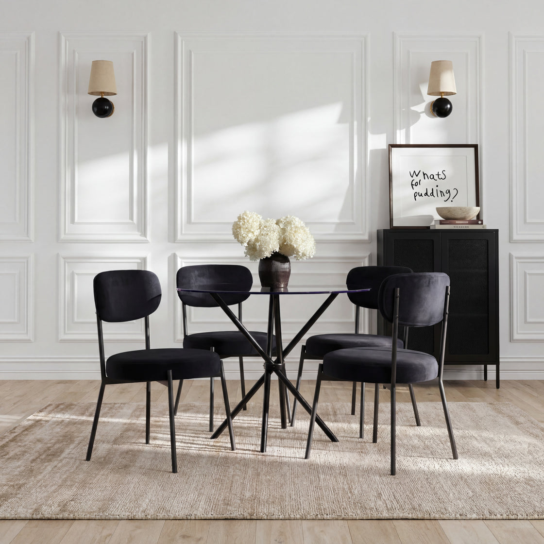 Smith Black Dining Chair lifestyle