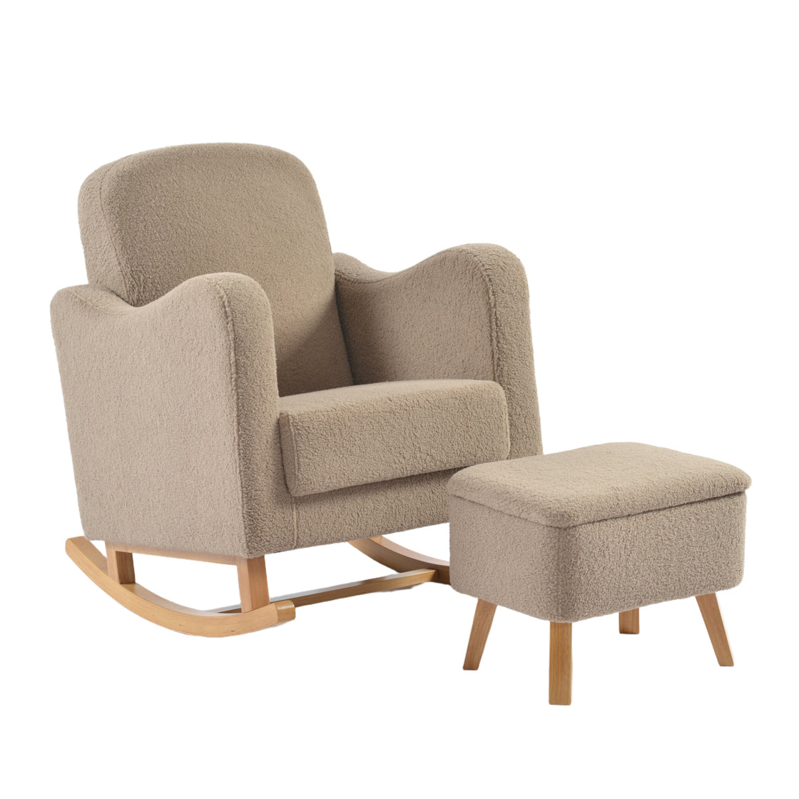 Soother Nursing Chair and Stool Biscuit Ted