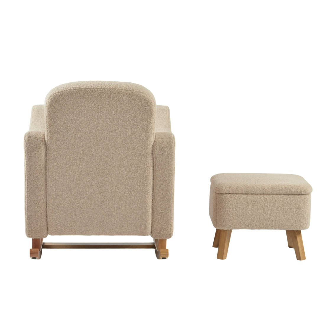 Soother Nursing Chair and Stool Oat Ted