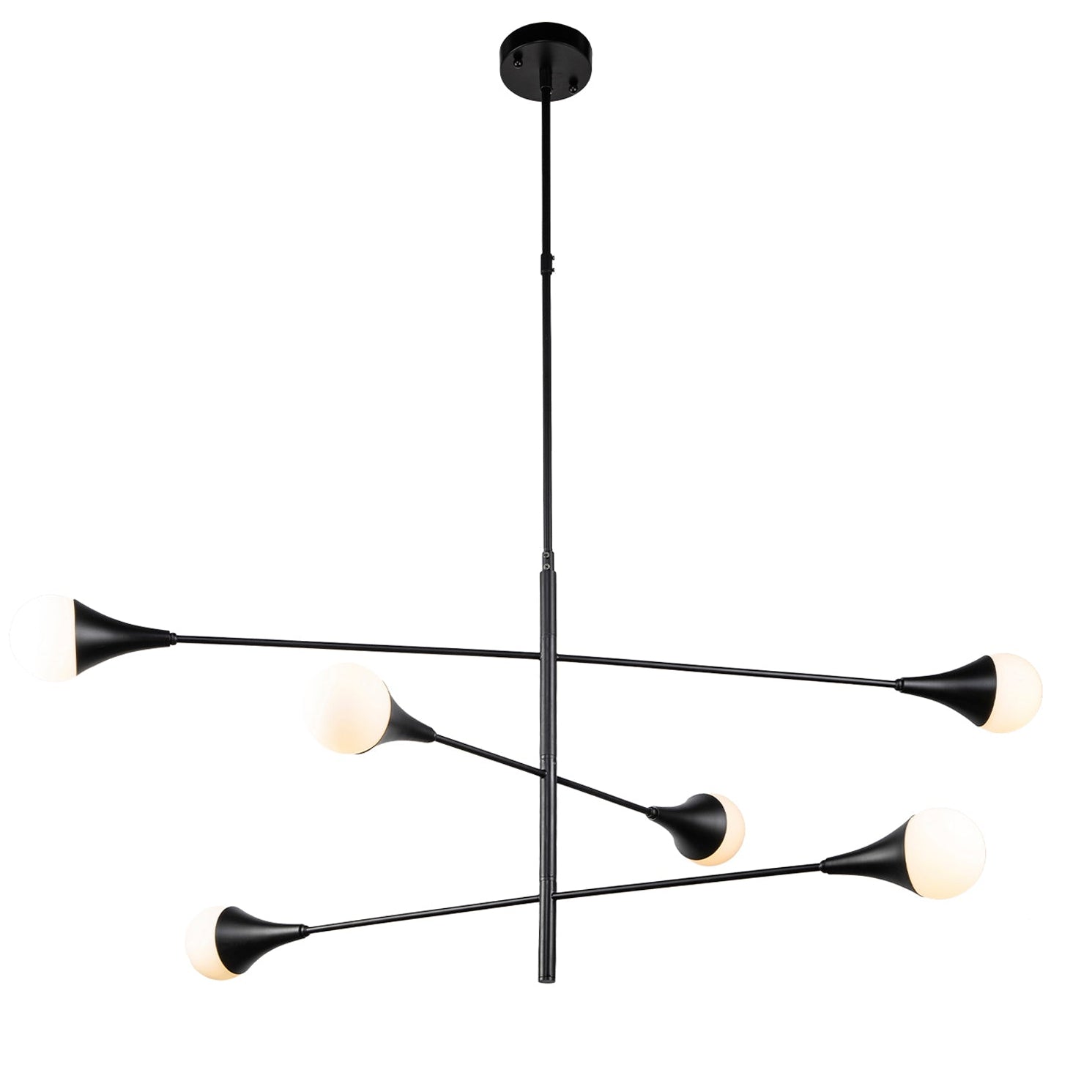 Kendal Matt Black Steel Pendant Light