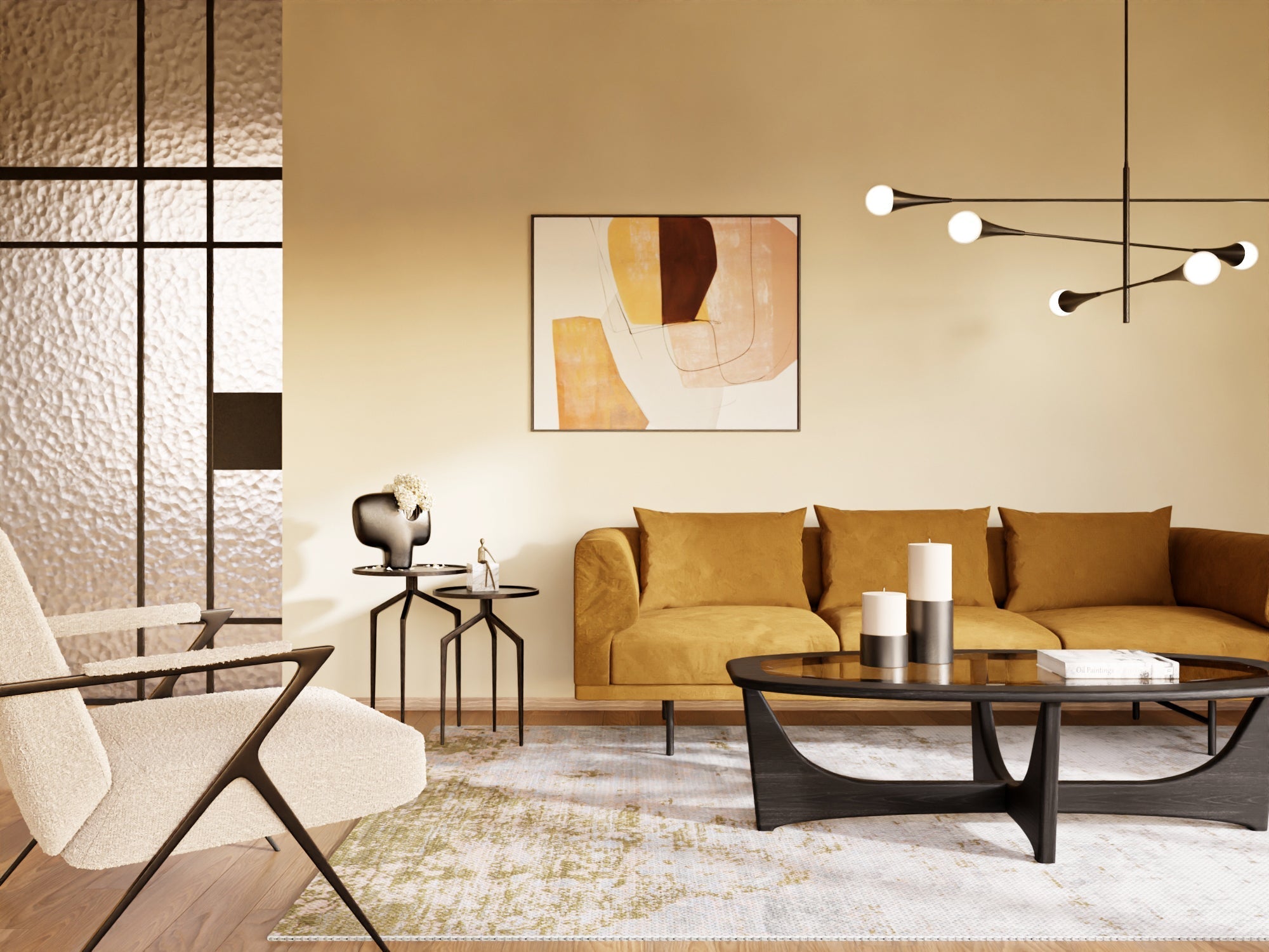 Kendal Pendant Lamp - Matt Black Steel