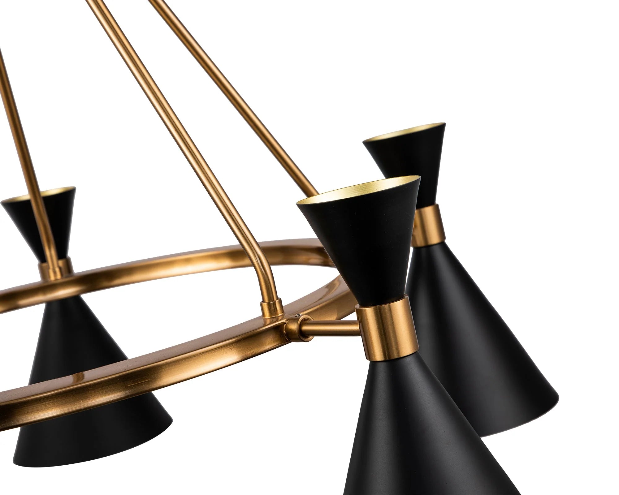 Kensington Black & Antique Brass Pendant Light