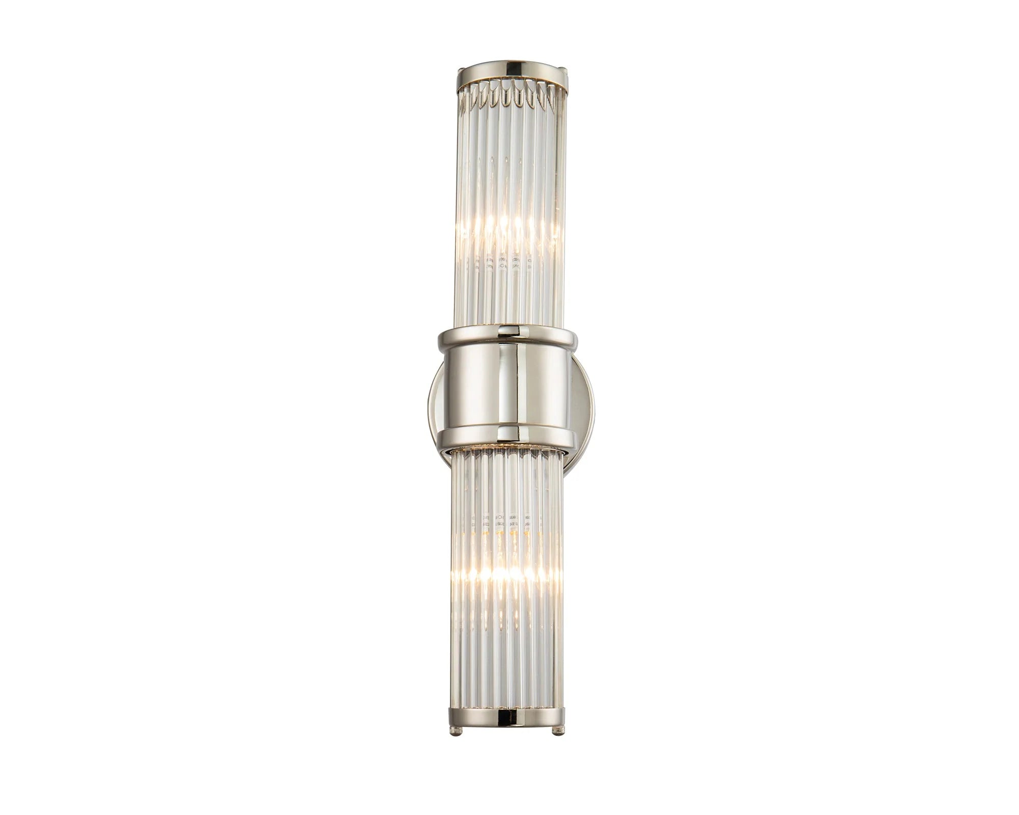 Preston Polished Nickel & Glass Wall Light