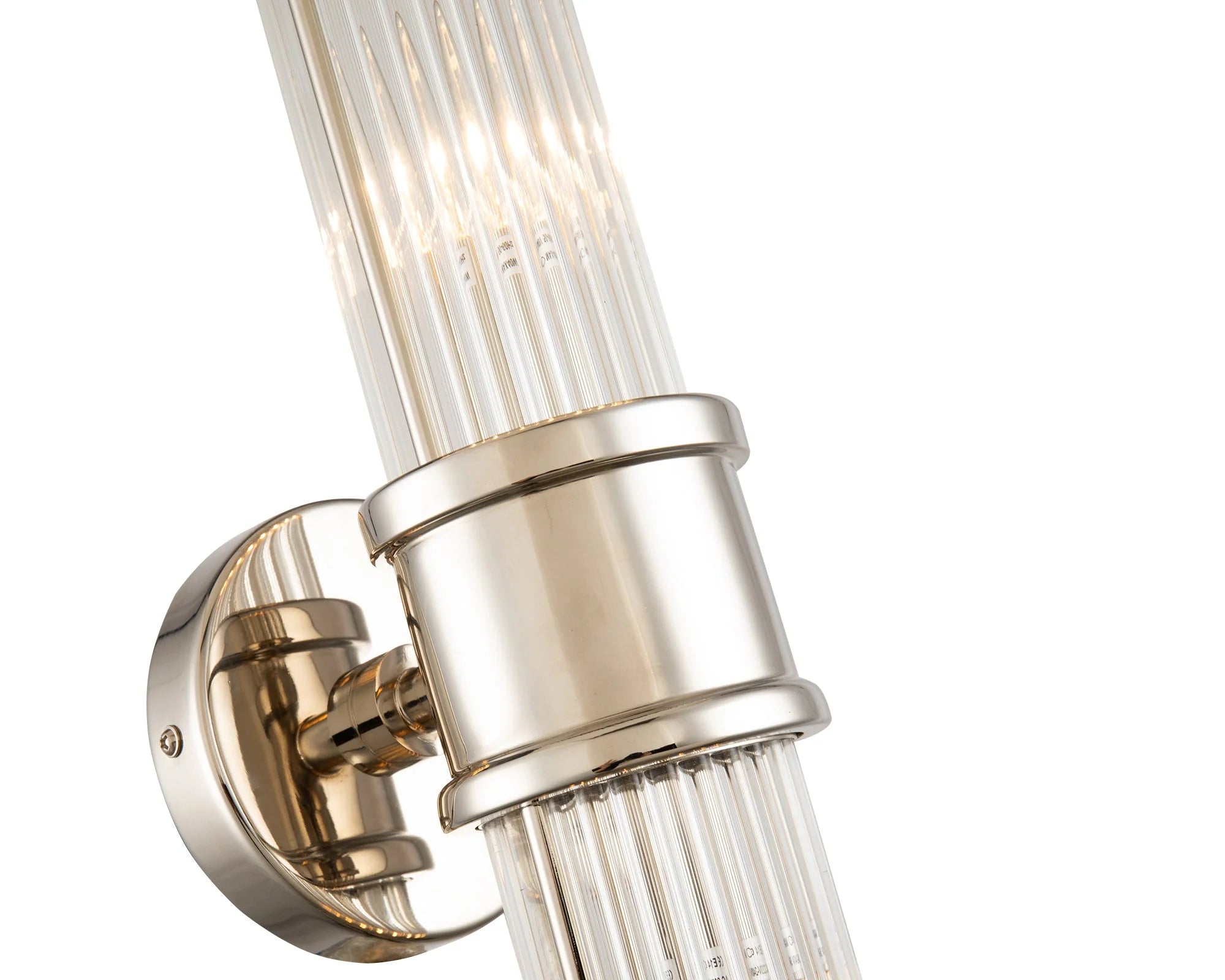 Preston Polished Nickel & Glass Wall Light