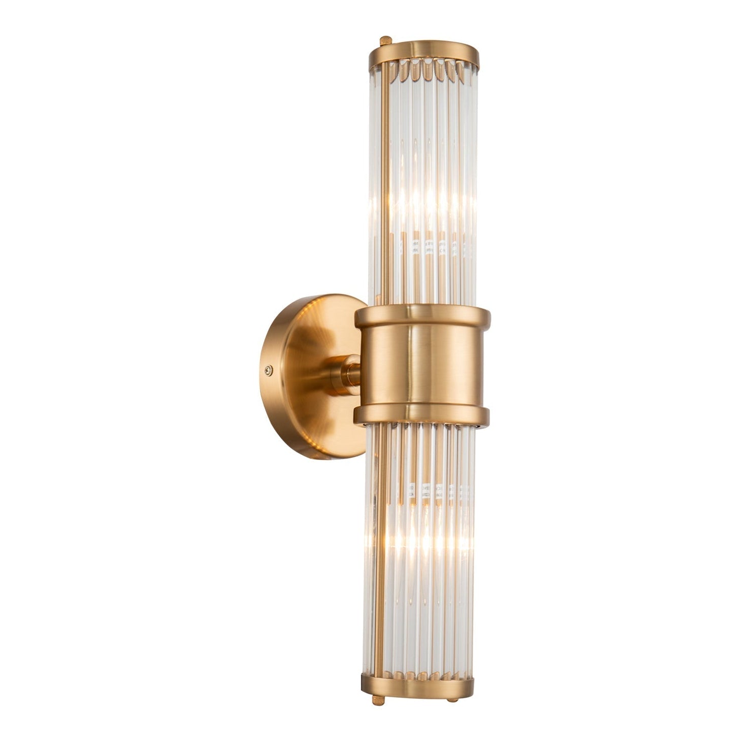 Preston Antique Brass & Glass Wall Light