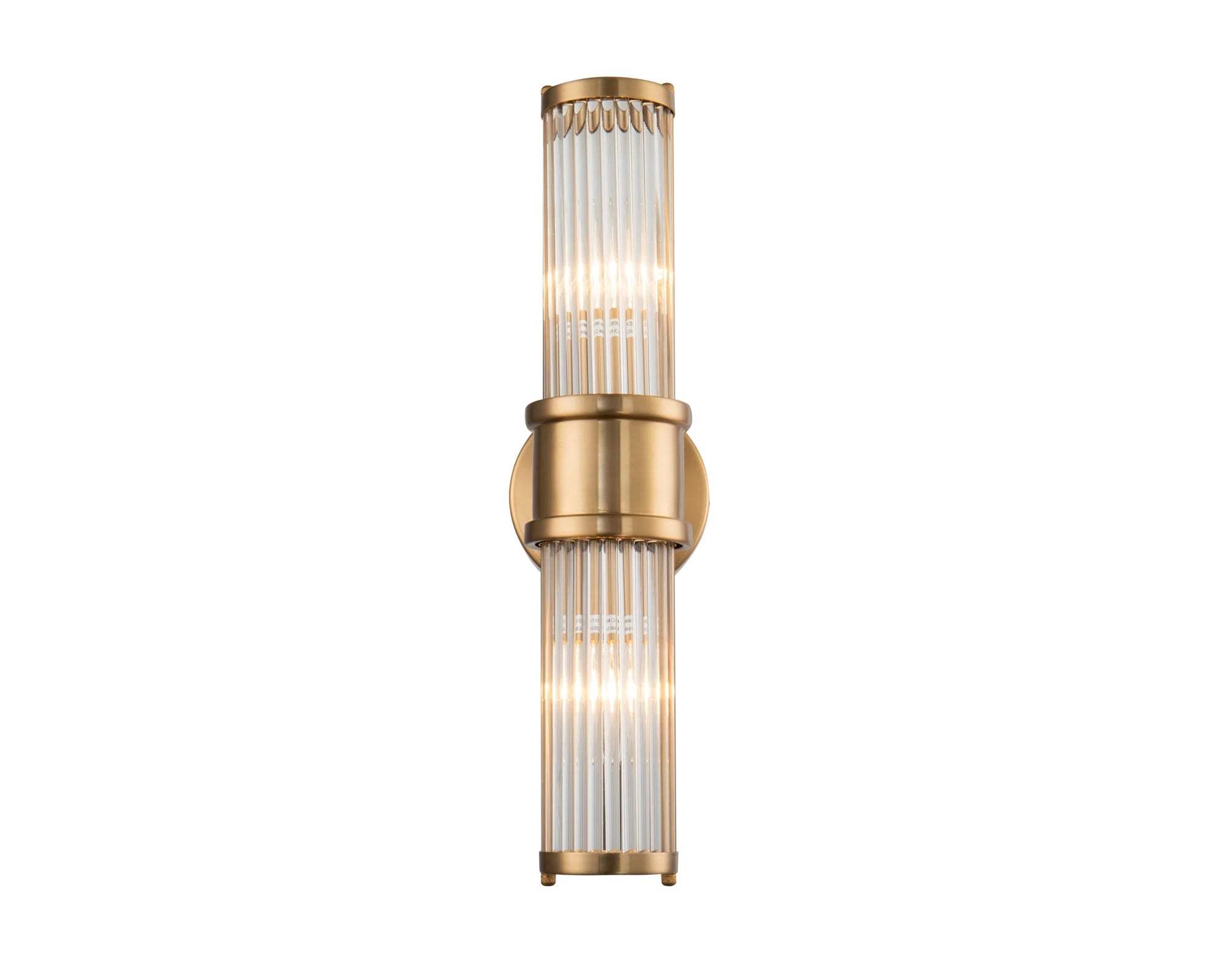 Preston Antique Brass & Glass Wall Light
