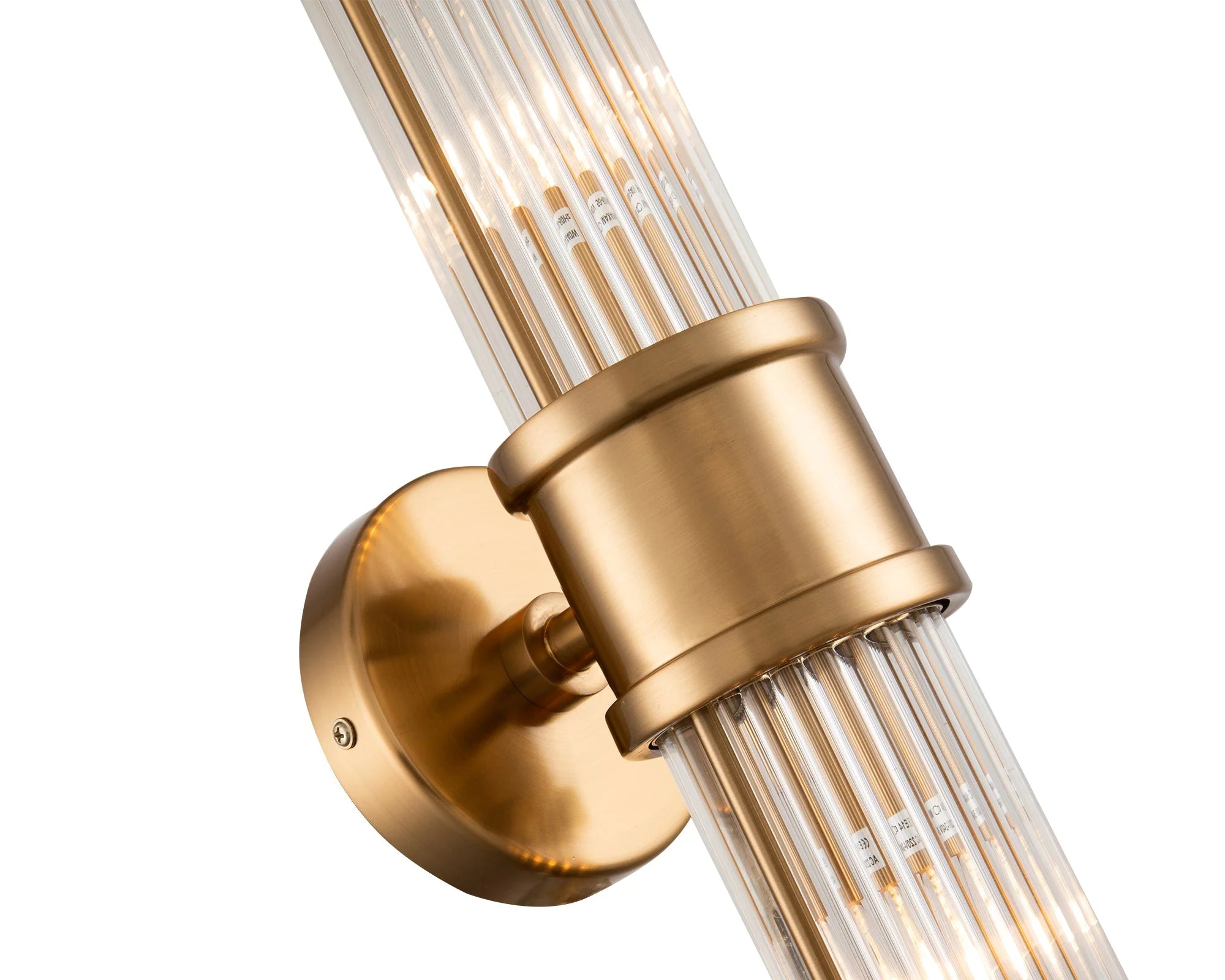 Preston Antique Brass & Glass Wall Light