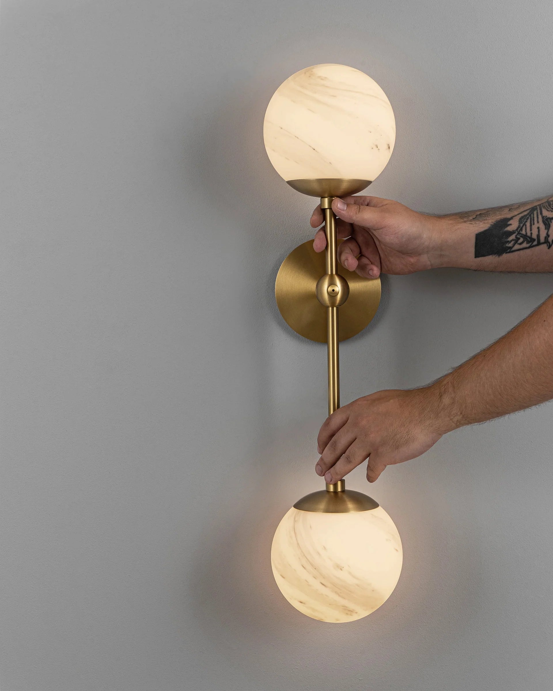 Schwung Armstrong Dual Globe Wall Light