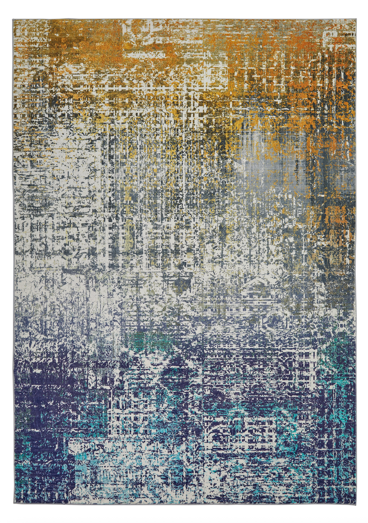 Concept Looms Lux Washable LUX06 Blue Copper Rug