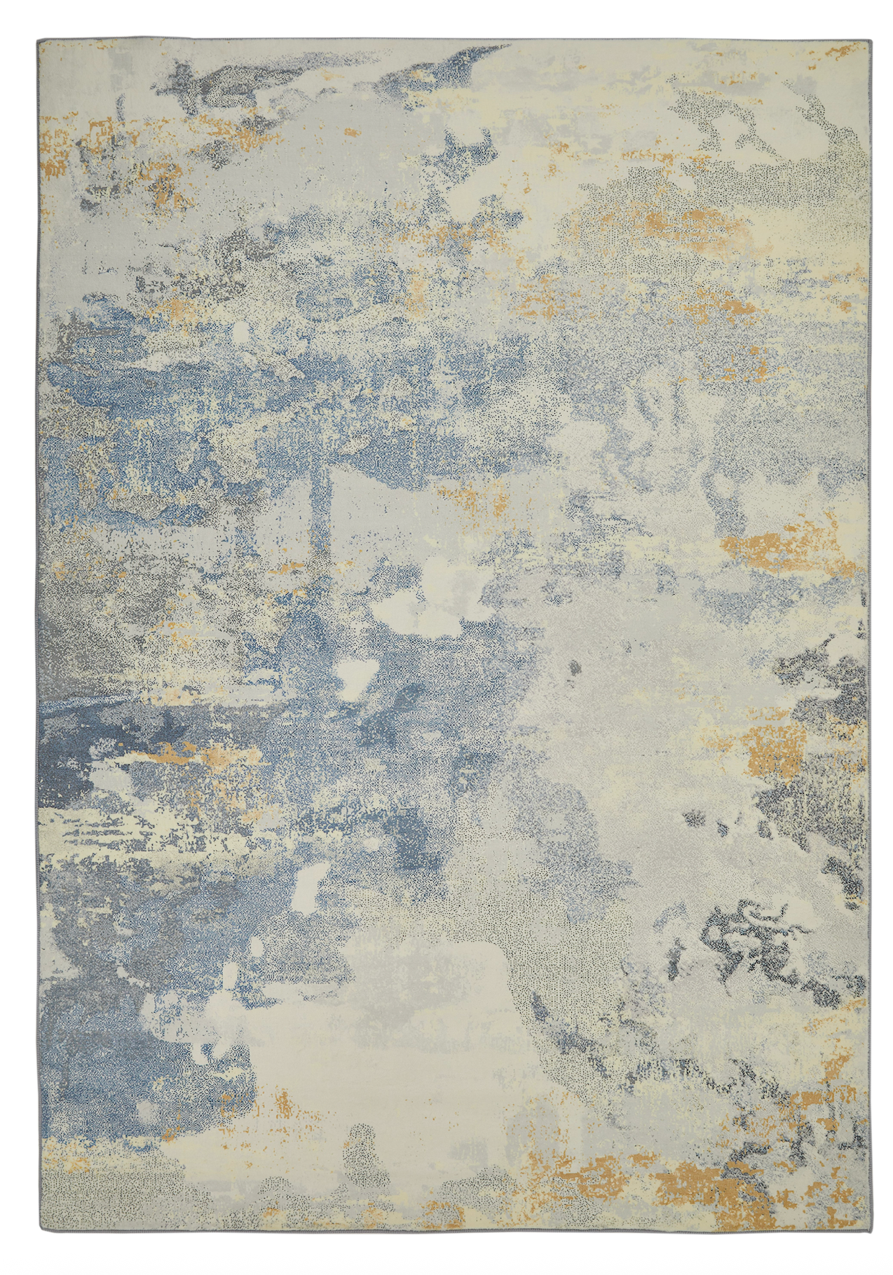 Concept Looms Lux Washable LUX10 Grey Yellow Rug