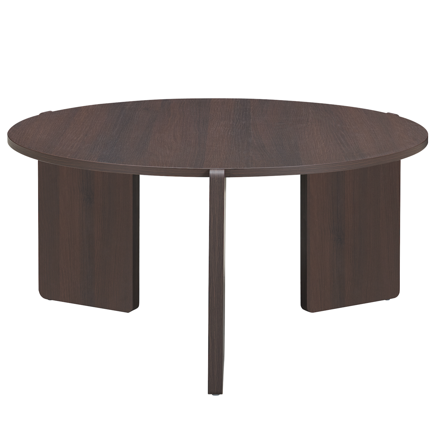 Halo Espresso Brown Wood Round Coffee Table