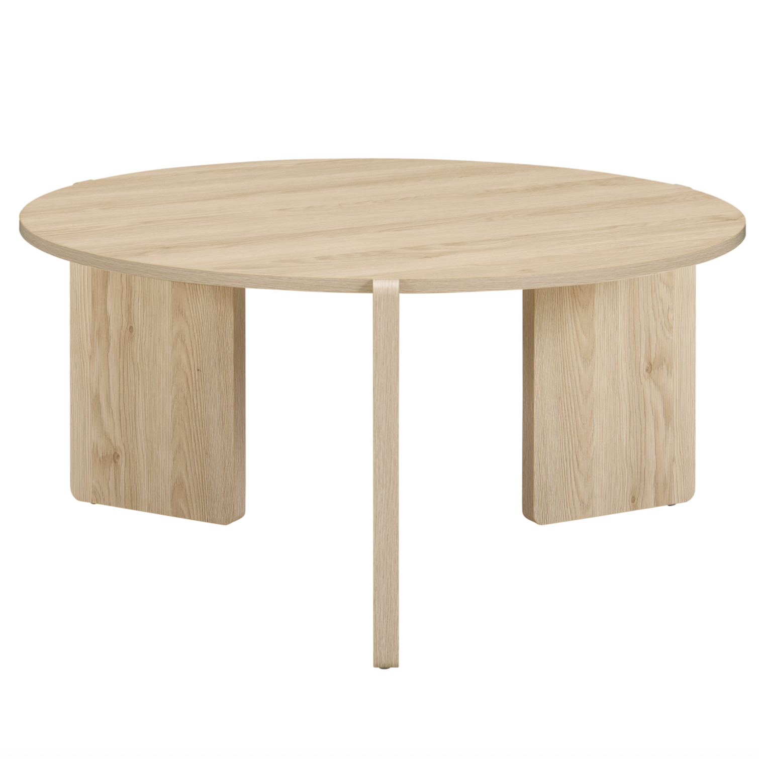 Halo Natural Wood Round Coffee Table
