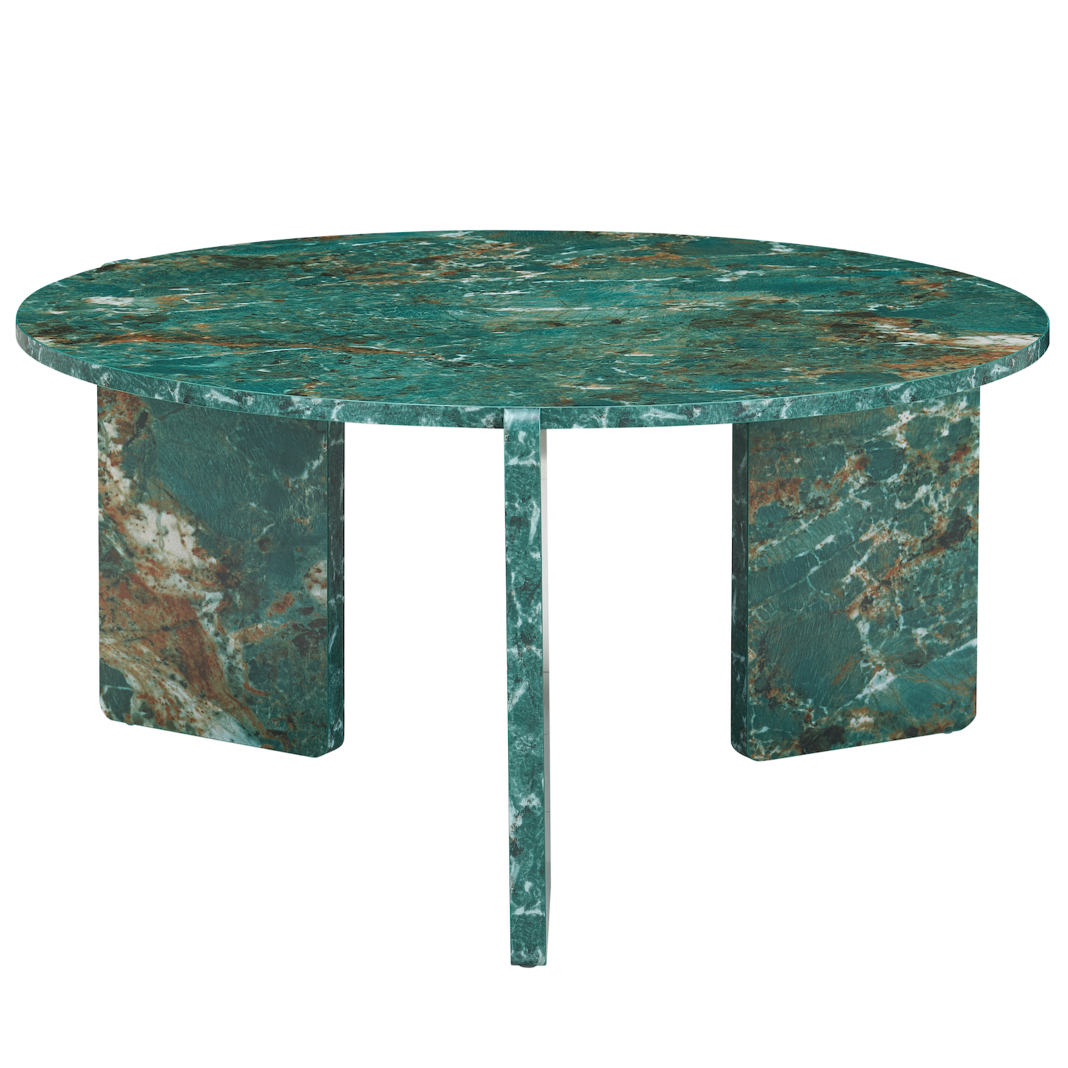 Halo Green Marble Effect Coffee Table
