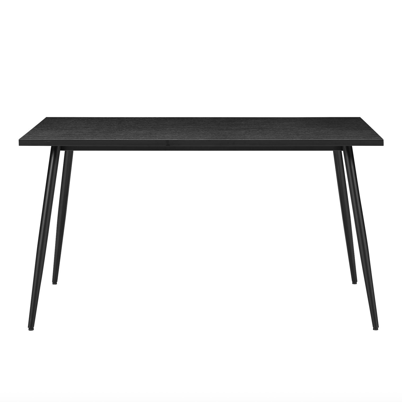 Horizon Black Wood Rectangular Dining Table 140cm