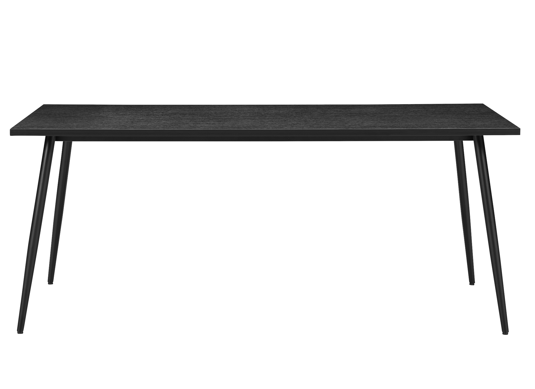 Horizon Black Wood Rectangular Dining Table 180cm