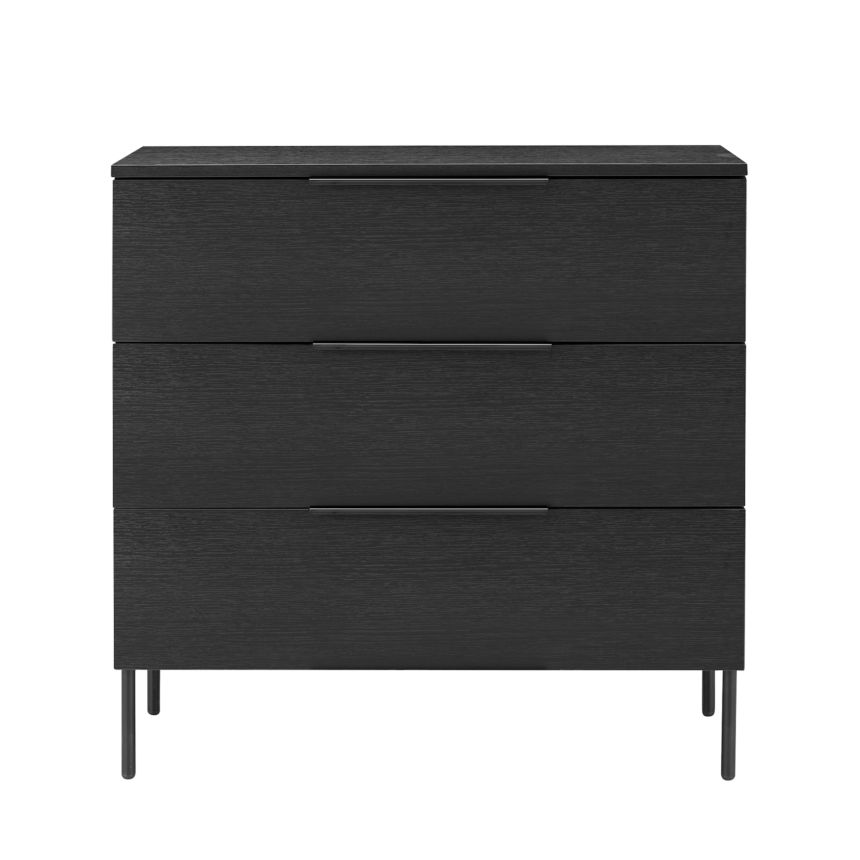 Luna Black Wood Chest of Drawers