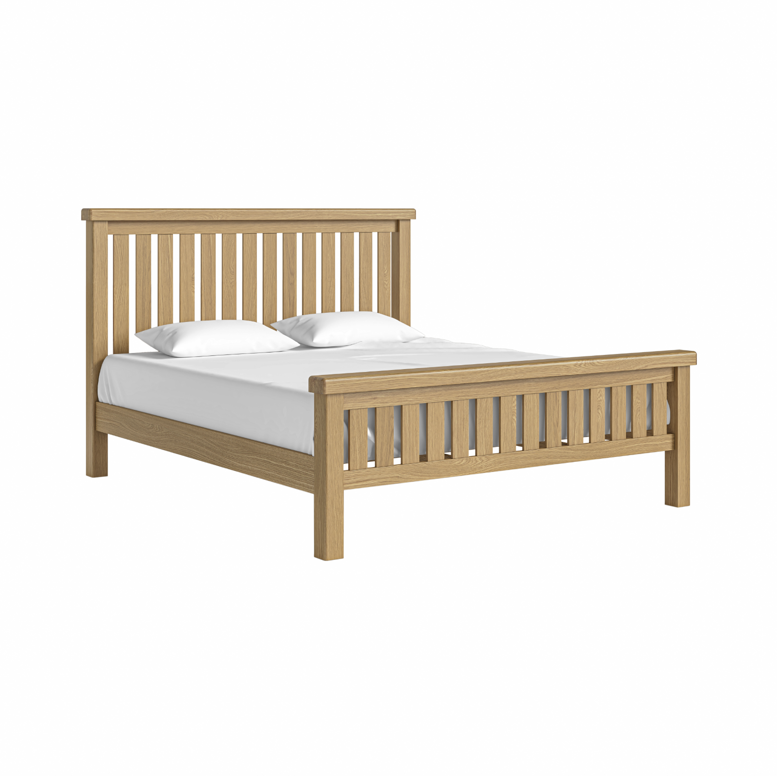 Jackson Oak Wood Super King Size Bed