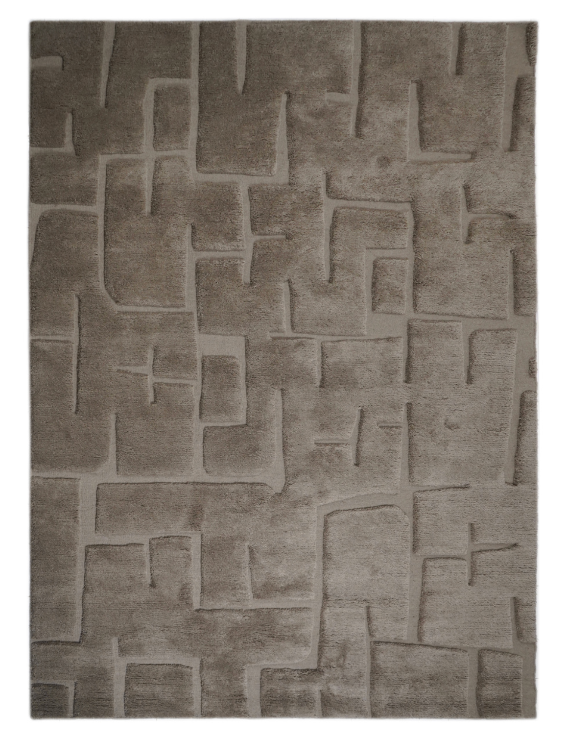 Richmond Interiors Cortesin Almond Brown Wool & Cotton Rug 300x400cm