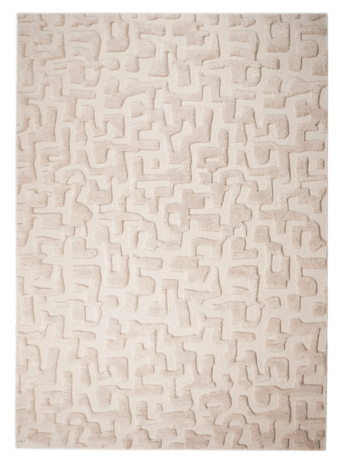 Richmond Interiors La Gomera Beige Wool & Cotton Rug 200x300cm