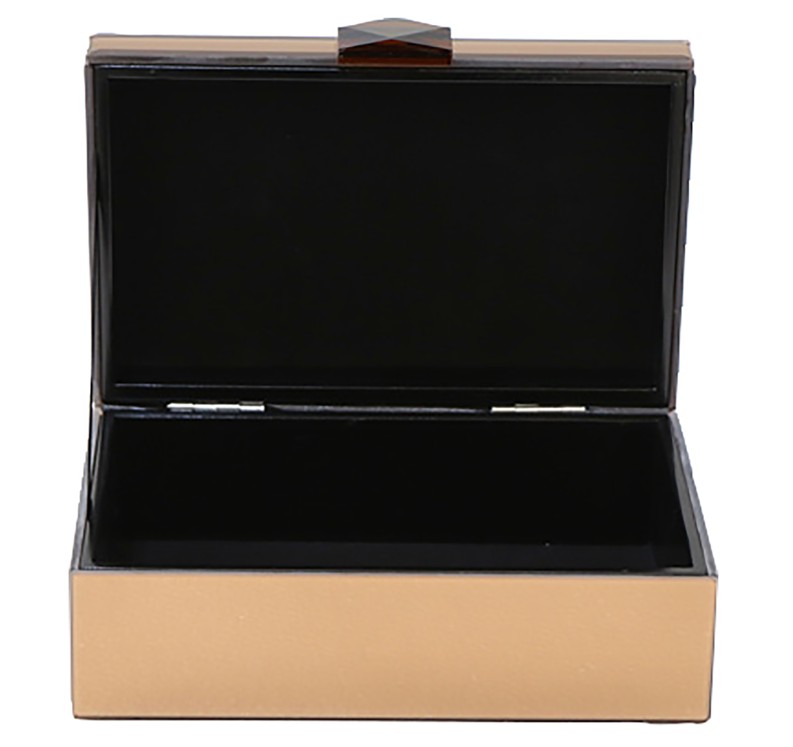 Richmond Interiors Lins Brown Glass Storage Box