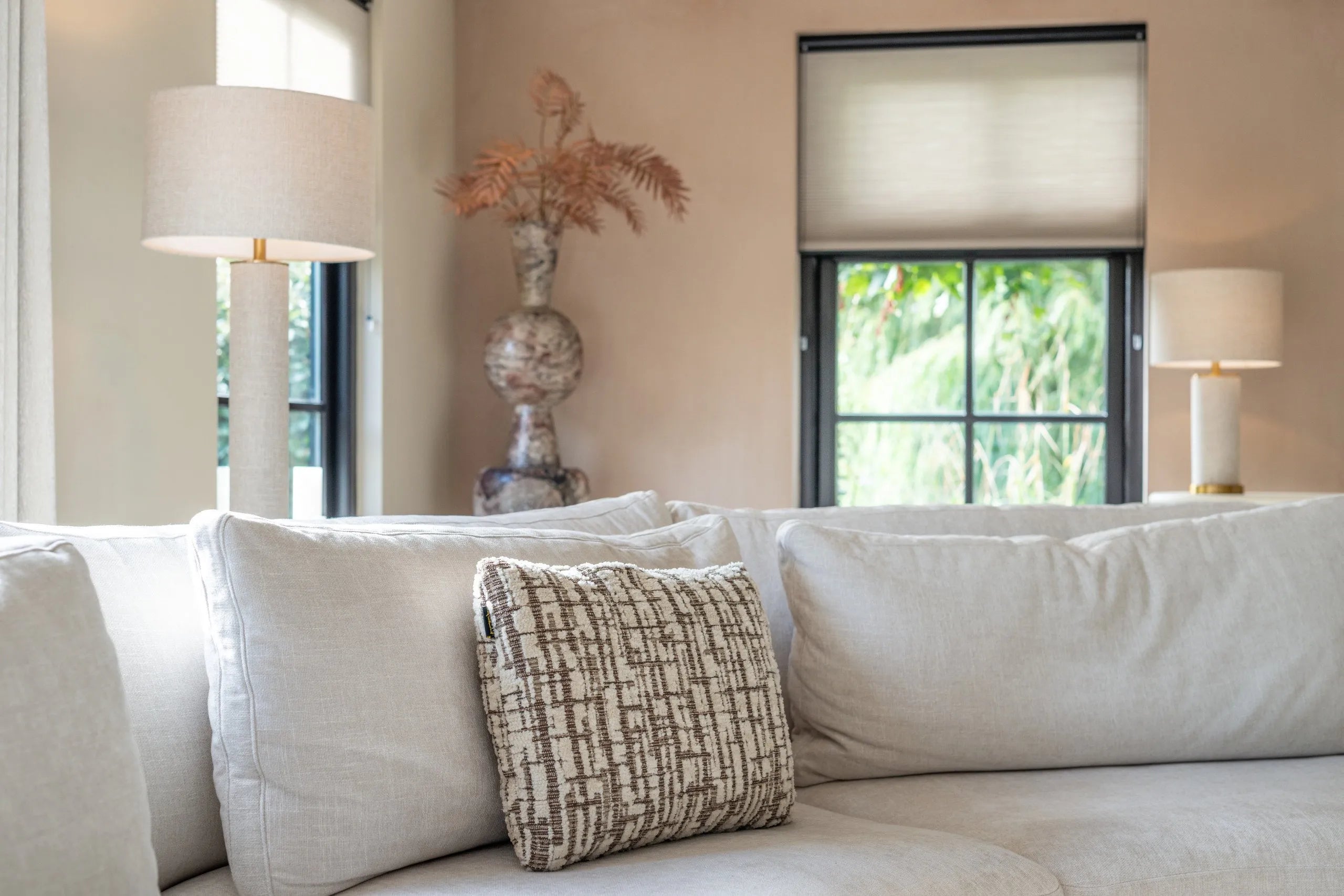 Richmond Interiors Oliv Cream Cushion 40X60