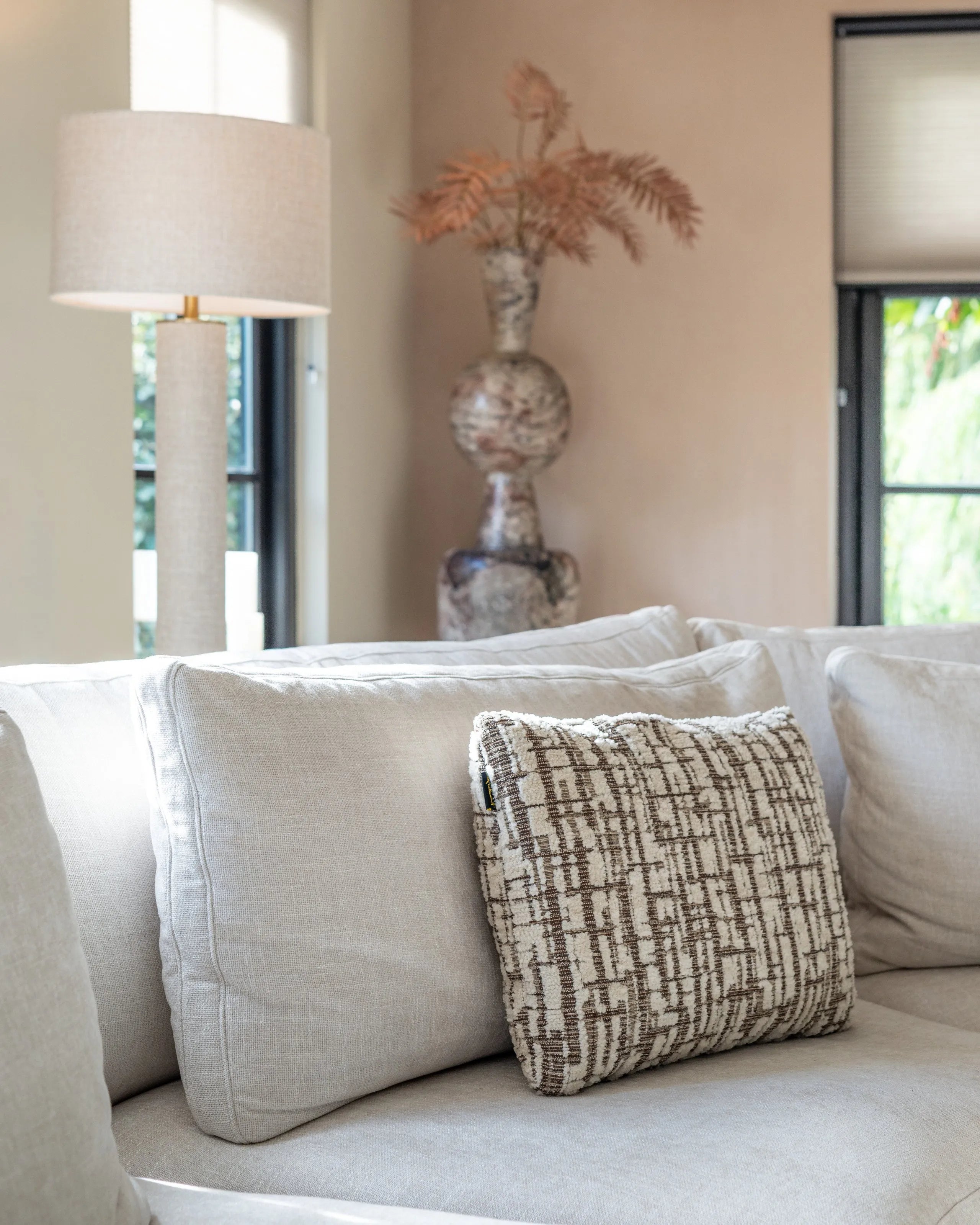 Richmond Interiors Oliv Cream Cushion 40X60