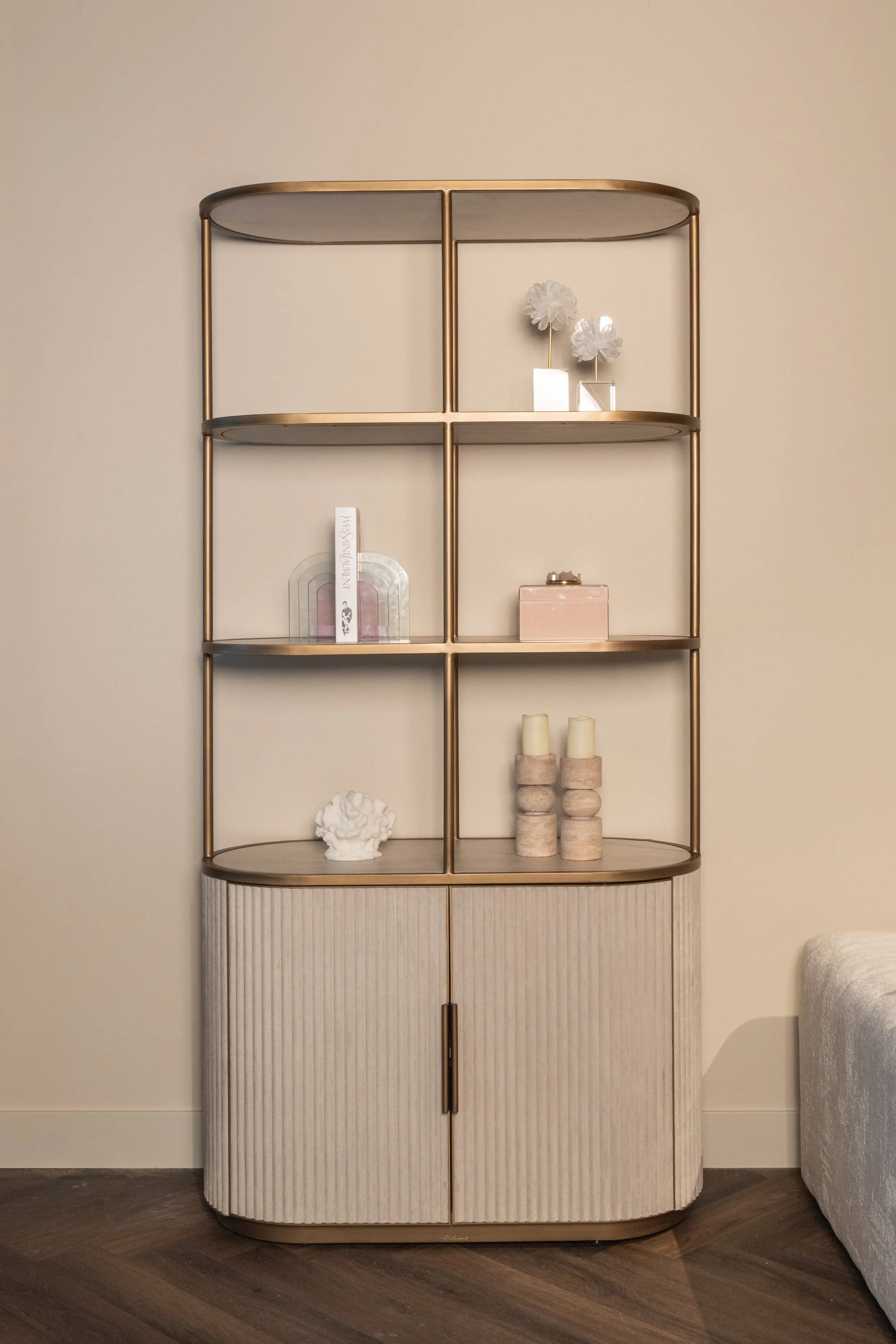 Richmond Interiors Tivoli White Ceramic Open Display Unit