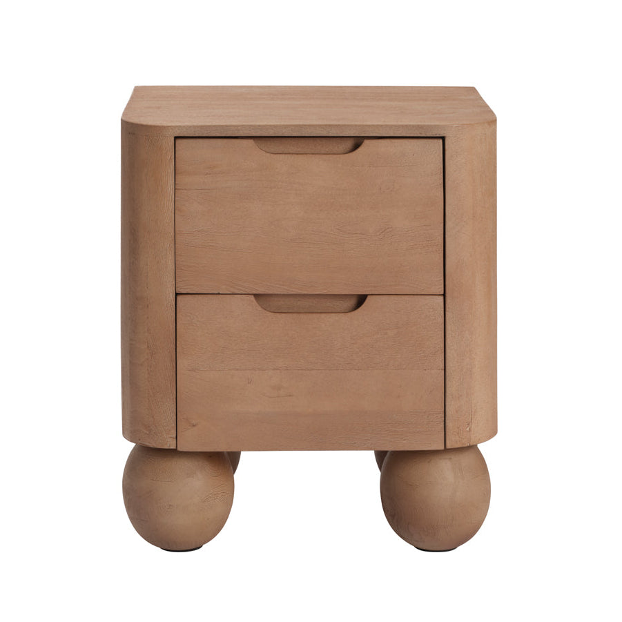 Shibui Almond Mango Wood Bedside Table