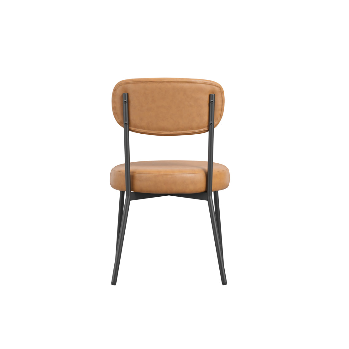 Smith Caramel Brown Faux Leather Dining Chair