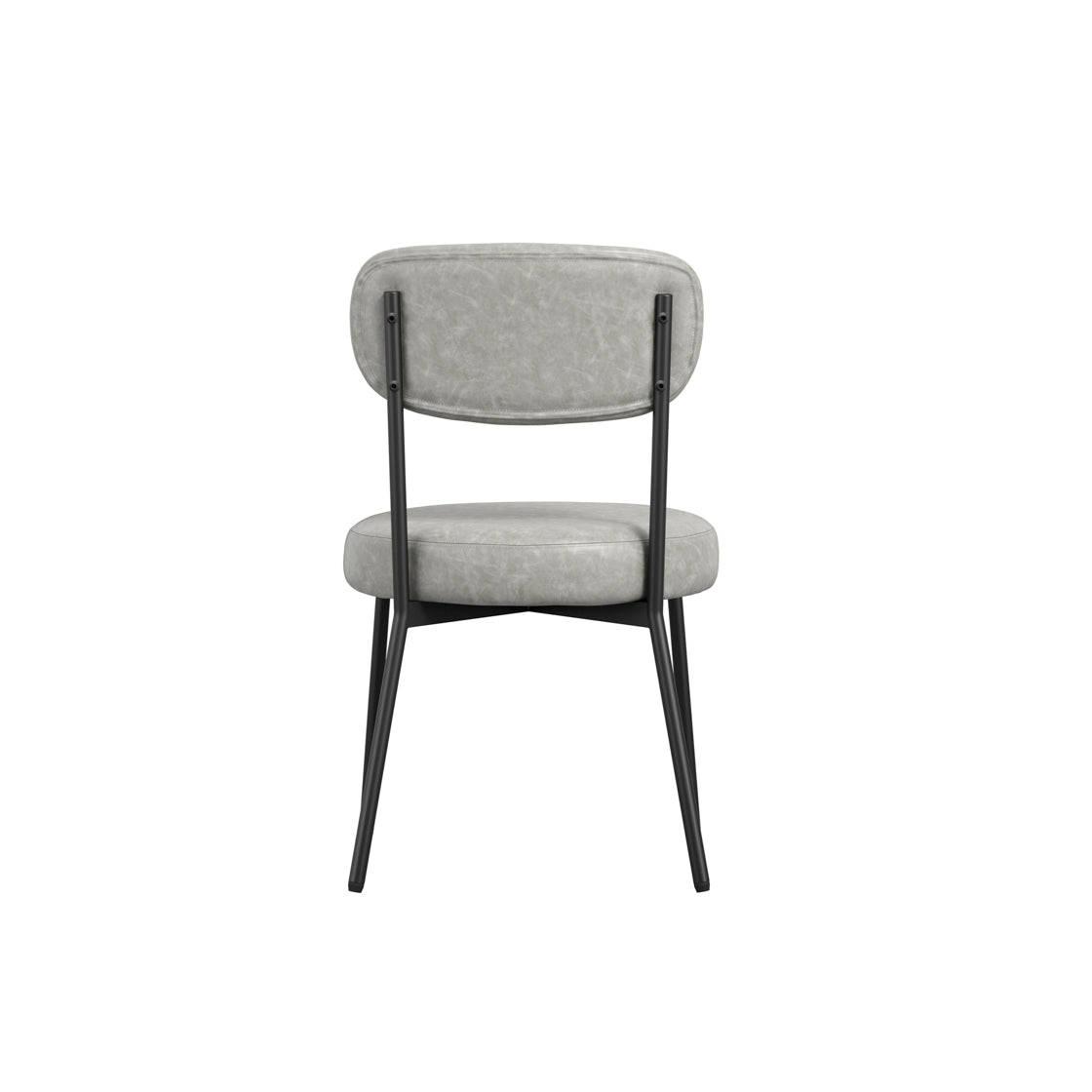 Smith Graphite Grey Faux Leather Dining Chair