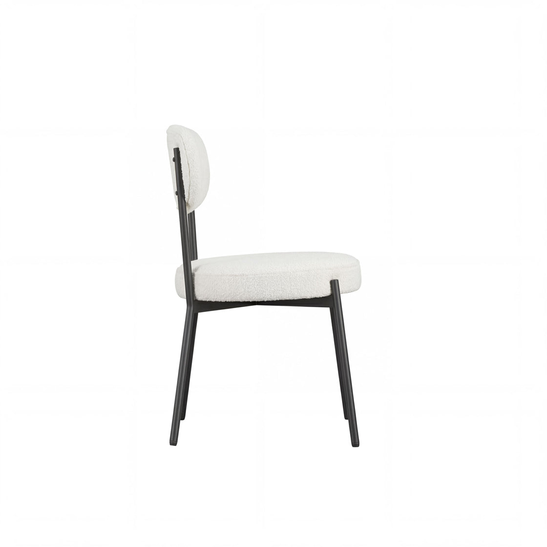 Smith Ivory Dining Chair side
