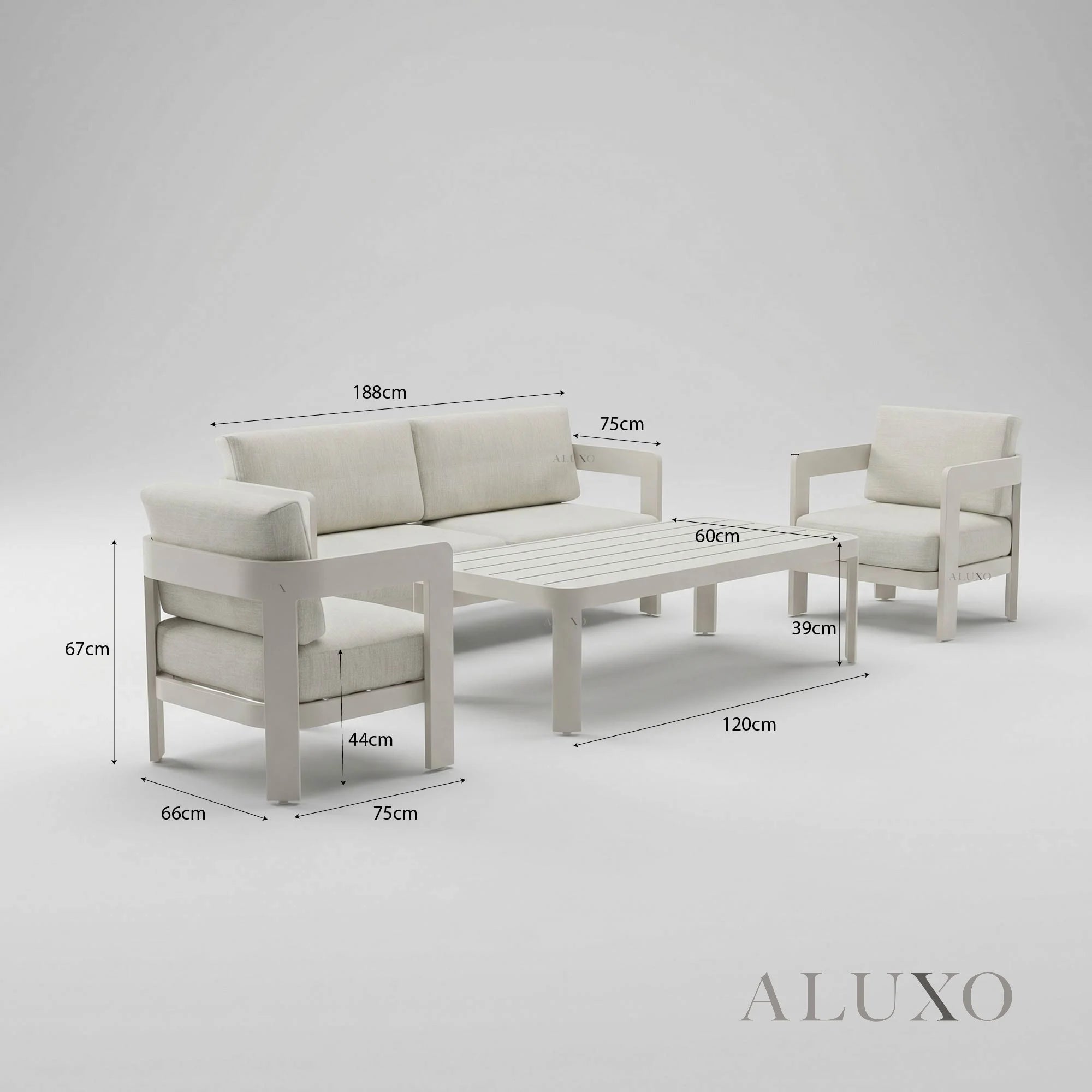 Sofia Outdoor Range - 4 Seater Lounge Set