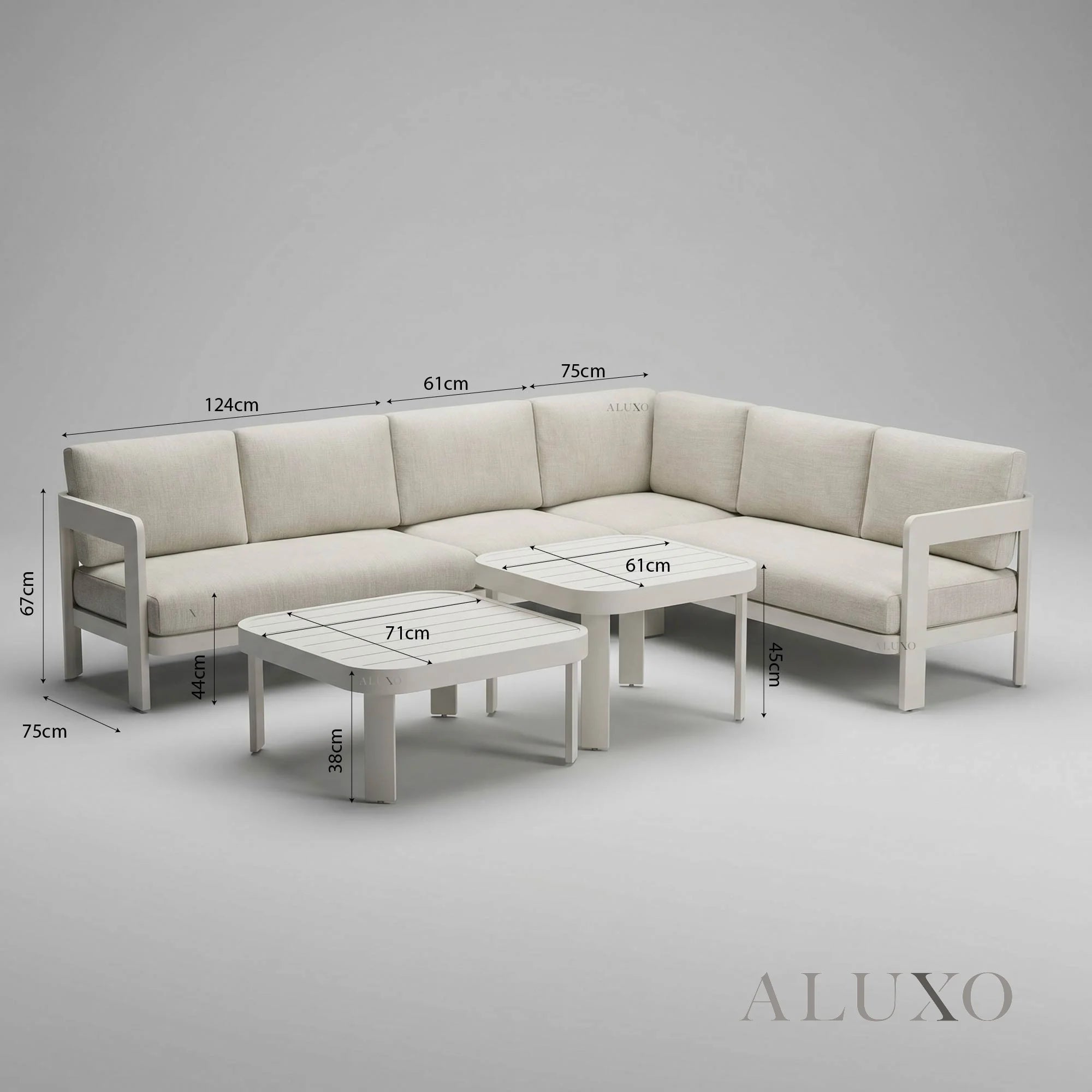 Sofia Outdoor Range - 8 Seater Corner Lounge Set