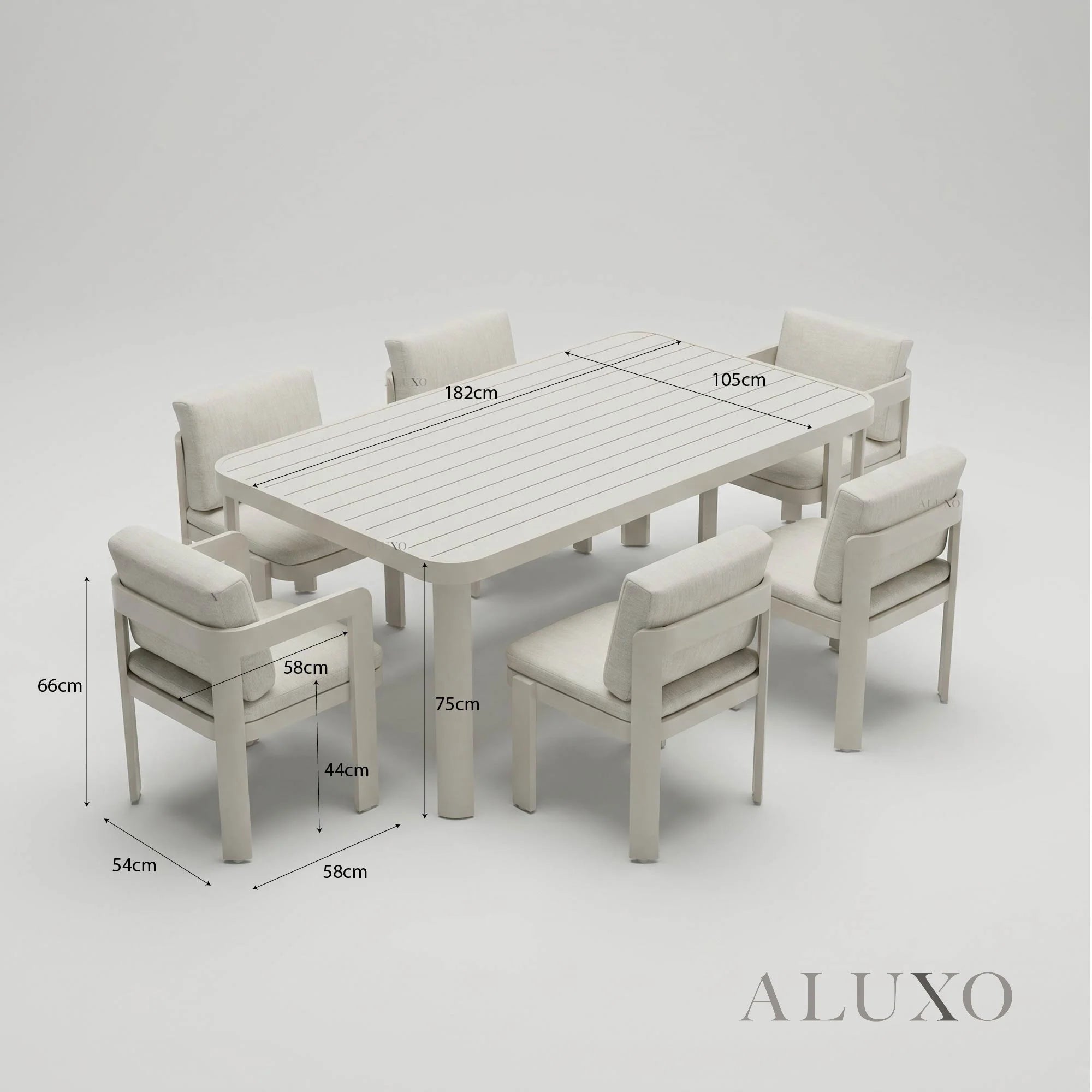 Sofia Outdoor Range - 6 Seater Dining Set