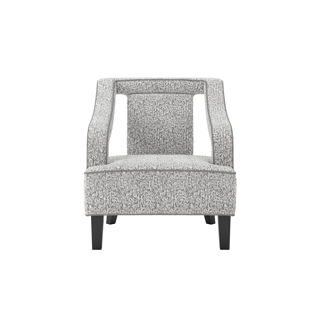Sofia Elephant Grey Chenille Chair