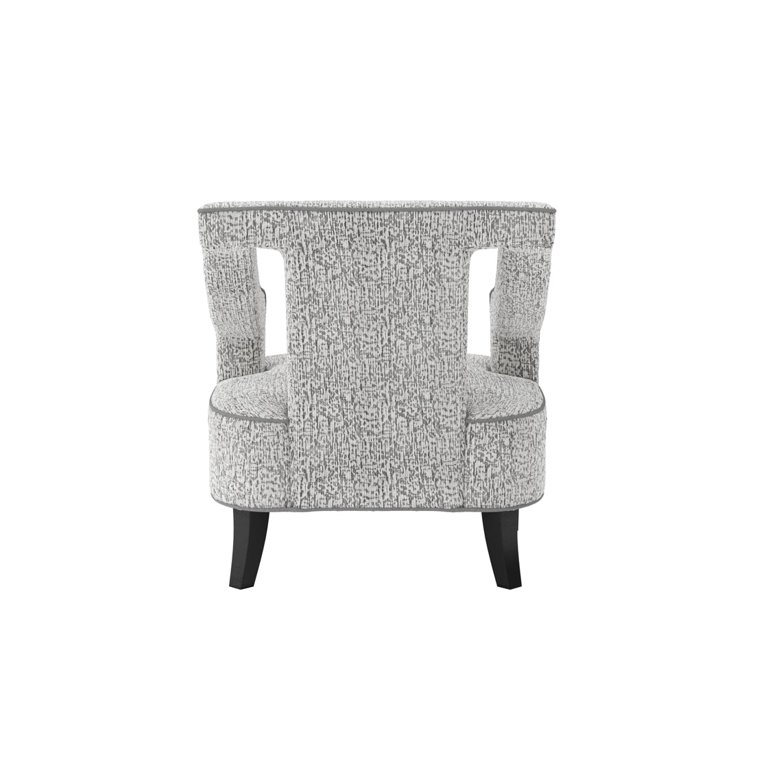 Sofia Elephant Grey Chenille Chair