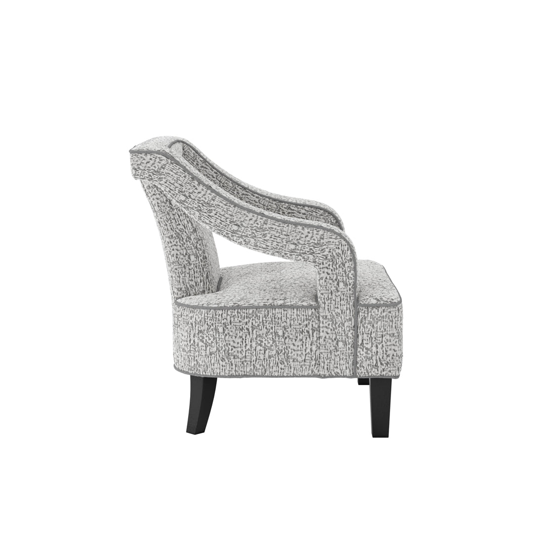 Sofia Elephant Grey Chenille Chair