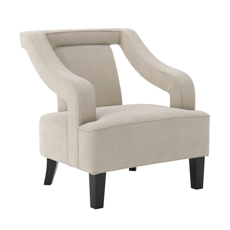Sofia Ivory Velvet Chair