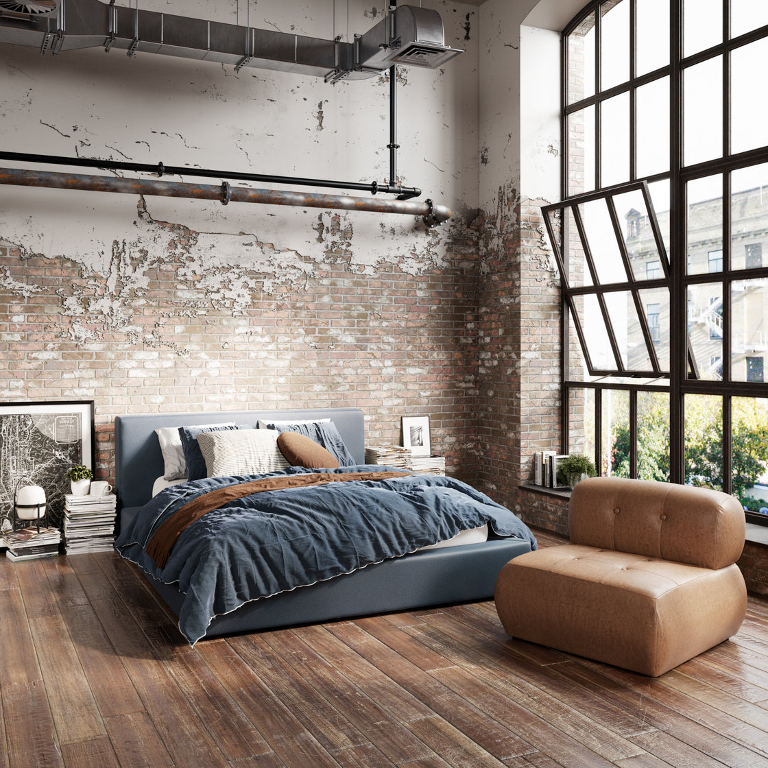 Soho Ink Blue Double Bed lifestyle