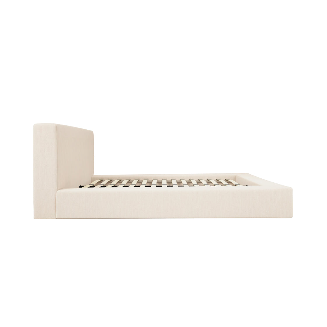 Soho White Clay Double Bed side