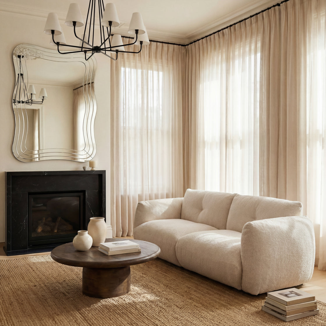 Babaru Pearl Chenille Weave Sofa | 3 Seater
