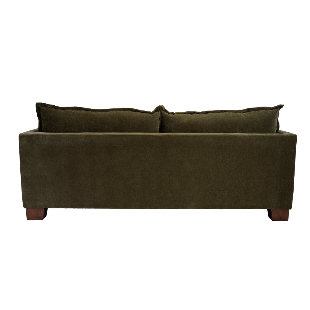 Suffolk Olive Green Chenille Sofa | 3 Seater